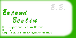 botond beslin business card